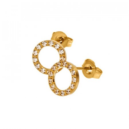 Glow studs mini matt gold