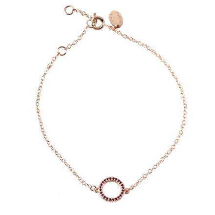 COOEE Circle Bracelet Rose Gold Plated 18k