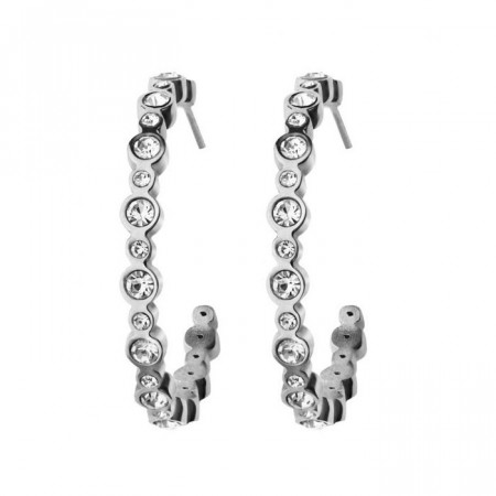 Norah creole earrings steel