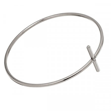 Divine Cross Bangle Steel