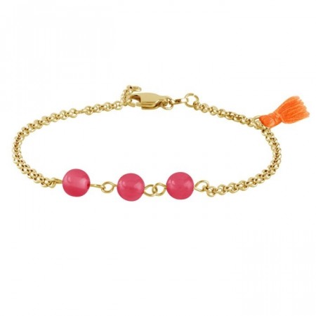 Dyrberg/Kern Calista bracelet pink jade