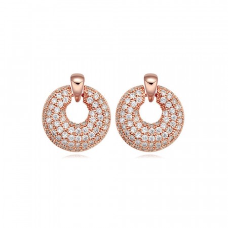 Fancy pancy rose gold earrings