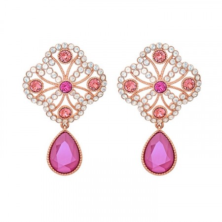 Lola earrings peony pink
