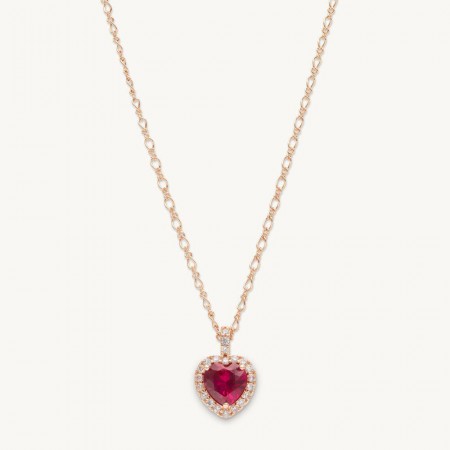 Lily and Rose Delphine necklace - Pink ruby