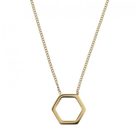 Edblad halssmykke Hexagon