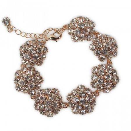 Sandra bracelet clear/rose gold