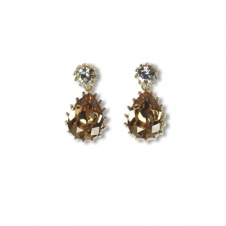 Droplet earring sunflower