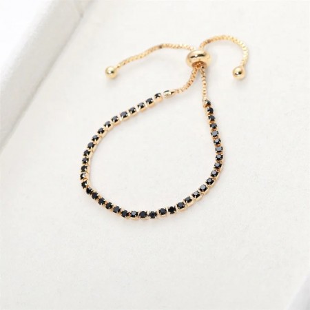 AVI Jewels Tennis bracelet gold/black