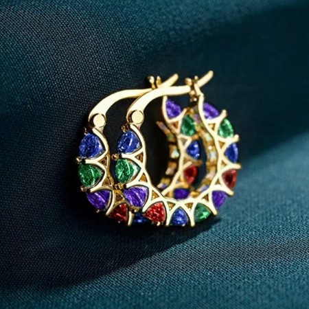 AVI Jewels Rio earrings gold/multi color