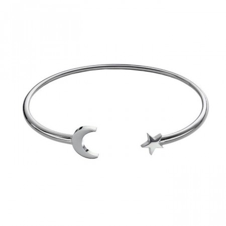 Måne og stjerne armbånd i sølv
