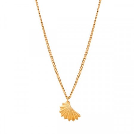 Origami necklace gold