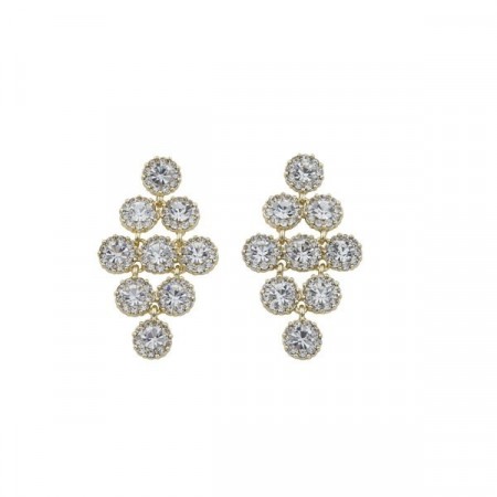 Swire small pendant ear gold/clear