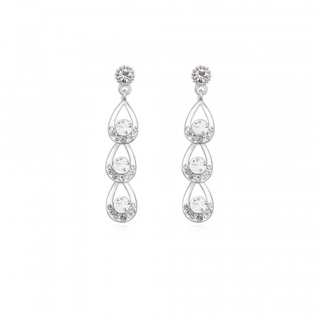 Crystal teardrop earrings