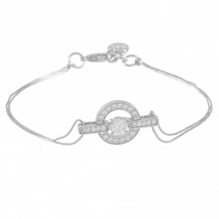 Elaine chain bracelet silver/clear