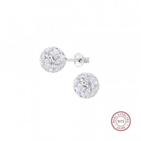 Claudia crystal ball earrings crystal