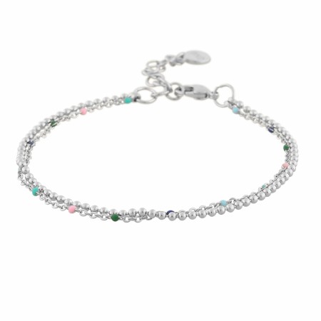 SNÖ Blossom bracelet double silver mix