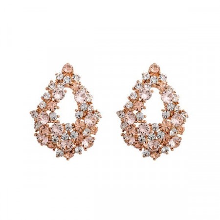 Alice earrings silk/rose gold