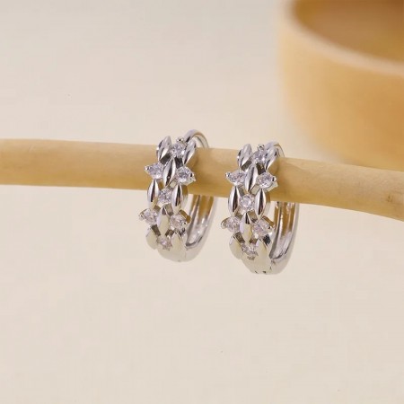 AVI Jewels Atlanta hoops silver
