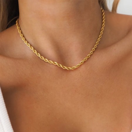 AVI Jewels Rope necklace gold