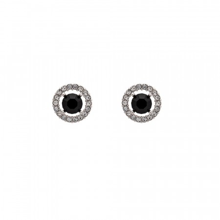 Miss Miranda earrings jet/silver
