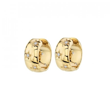 AVI Jewels Brooklyn hoops gold