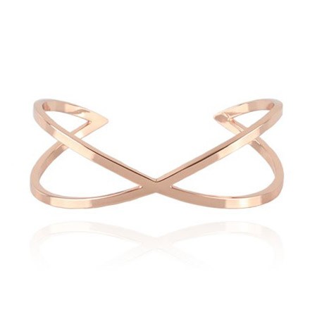 COOEE Twist cuff rose gold plated 18k