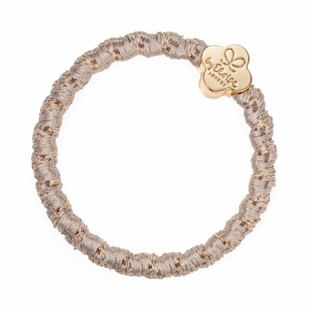 Glitrende hårstrikk/armbånd med quatrefoil