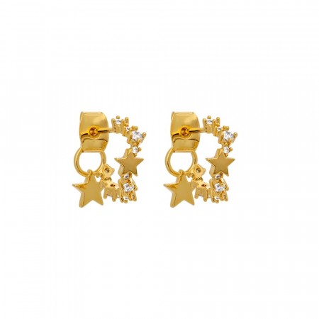 Petite Capella earrings crystal/gold