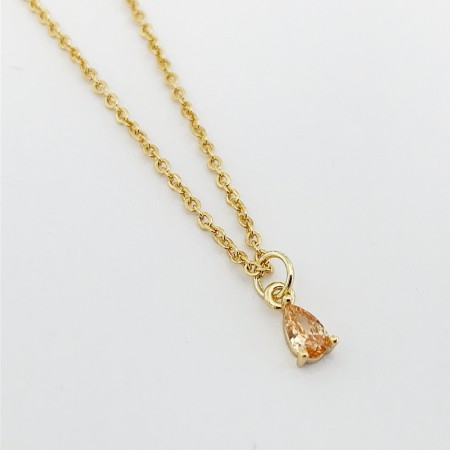 SNÖ Camille small pendant necklace gold/champagne