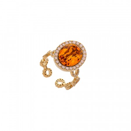 Lively ring topaz rose