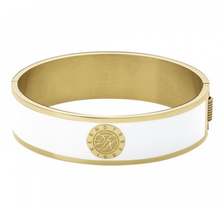 Dyrberg/Kern Jovika bangle hvit/gull