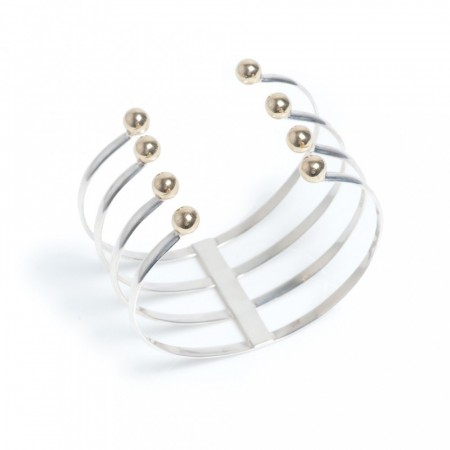 A&C Ball silver cuff
