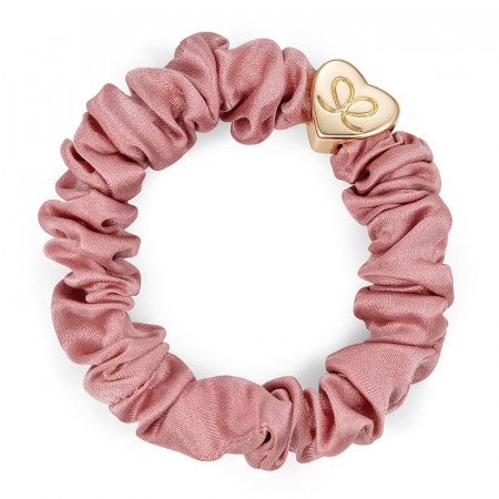 Gammelrosa silke scrunchie