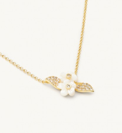 Lily and Rose Claire necklace - Creme puff