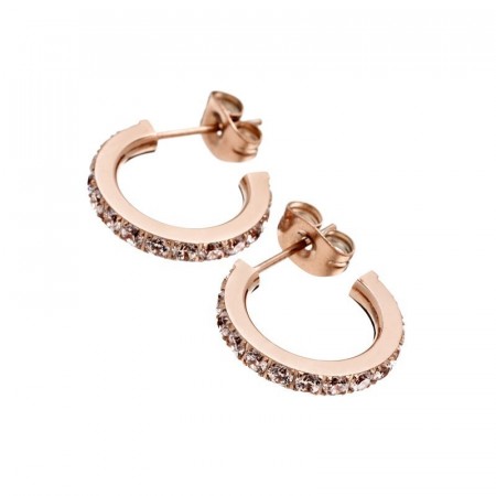 Glow earrings mini rose gold