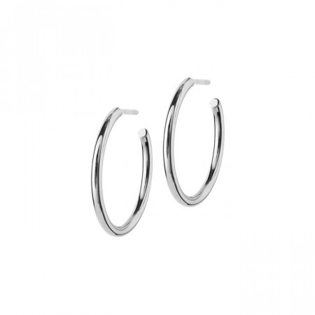 Edblad hoops medium sølv
