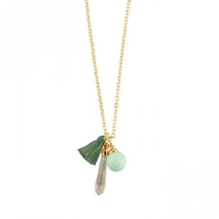 Dyrberg/Kern Sissy necklace green amazonite