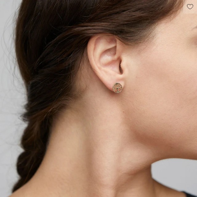 PILGRIM GEORGINA EARRINGS GOLDPLATED PÅ ØRE