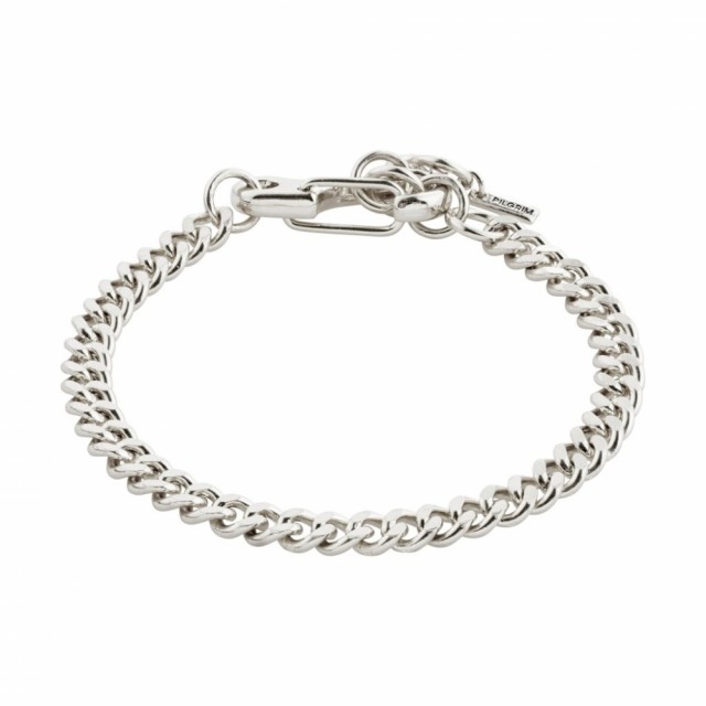 PILGRIM HOPEFUL CURB CHAIN BRACELET SILVERPLATED