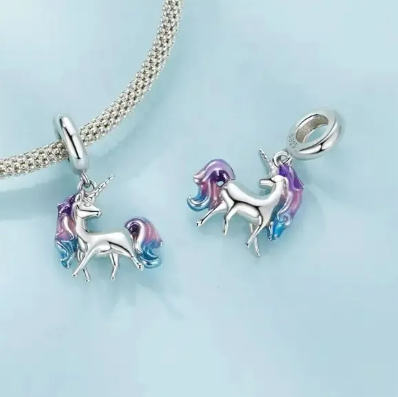 2 JBX CHARM MY UNICORN SILVER