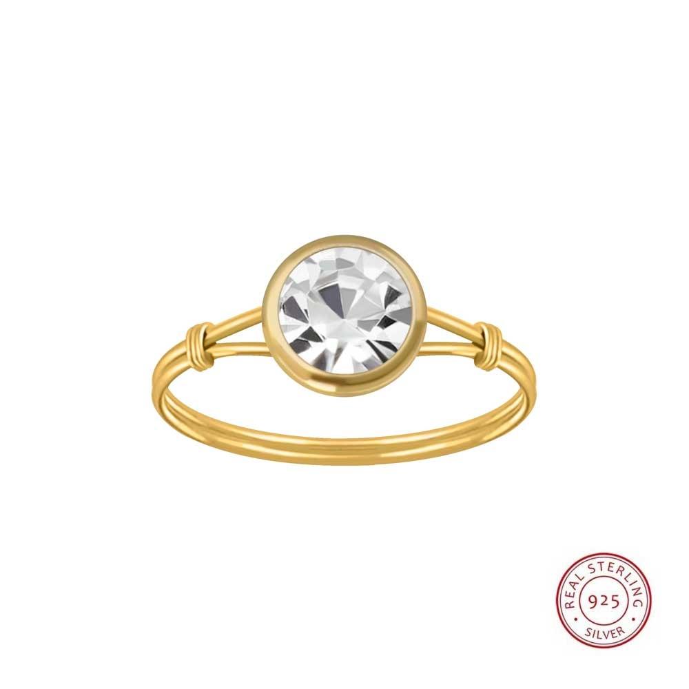JBX Diana ring 14k goldplated