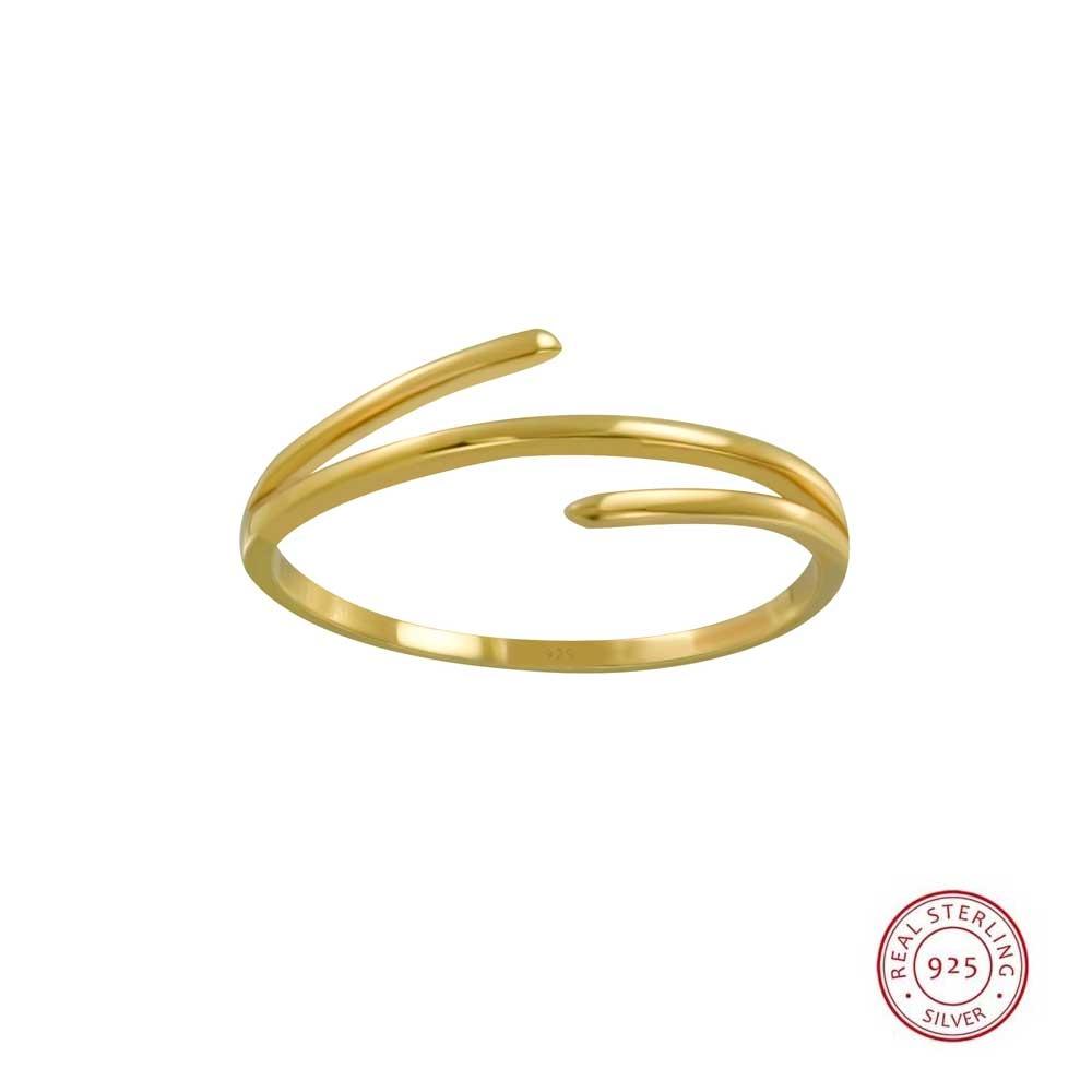 JBX Meja ring 14k goldplated silver