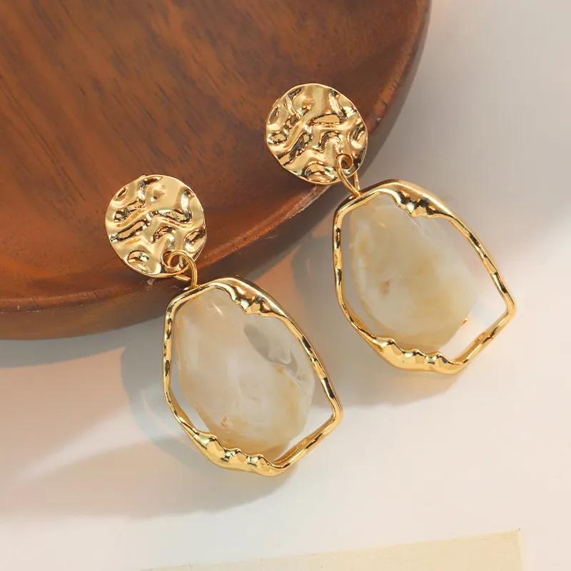 AVI Jewels Raquelle earrings gold/ivory