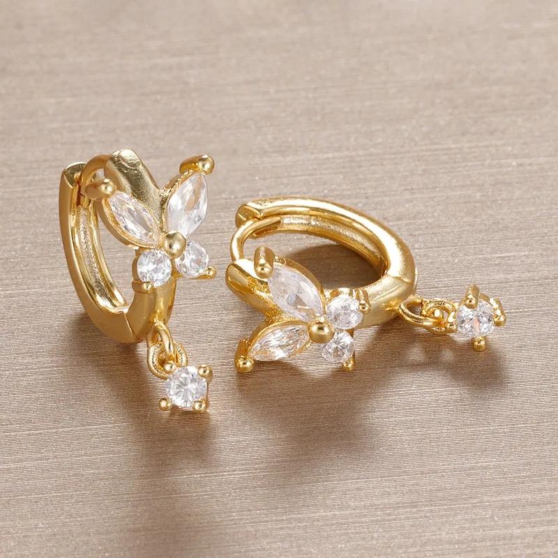 AVI Jewels Ivy Butterfly earrings gold