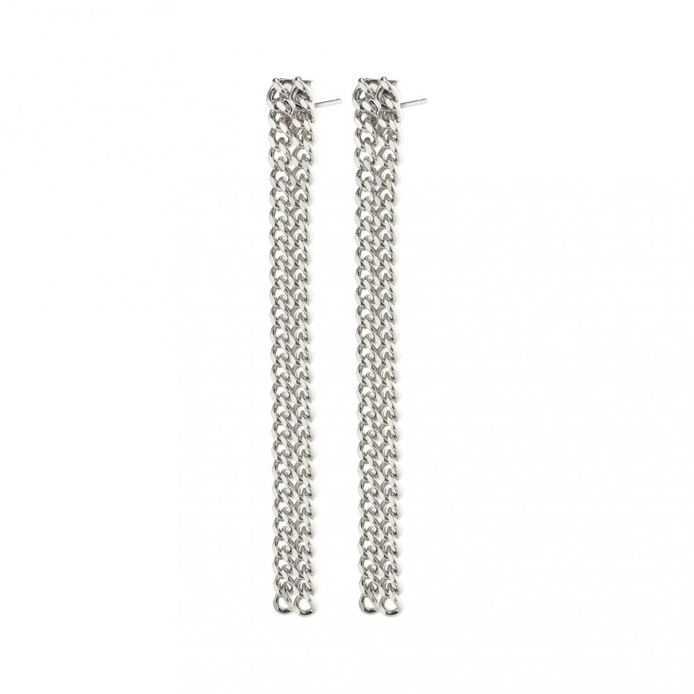 PILGRIM CHAIN EARRINGS GUDRUN SILVER