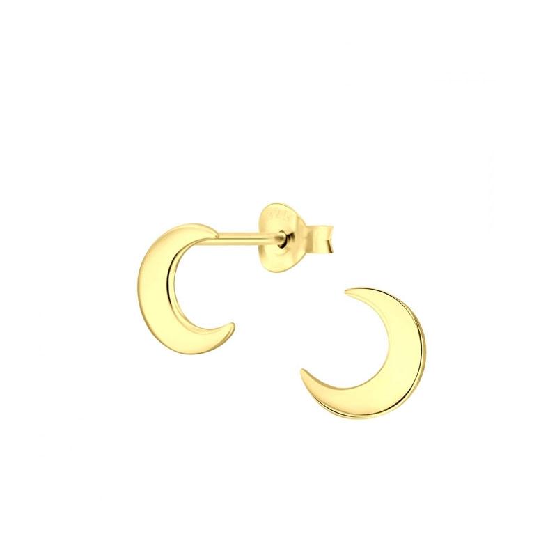 JBX MOONLIGHT STUD EARRINGS 14K GOLDPLATED SILVER