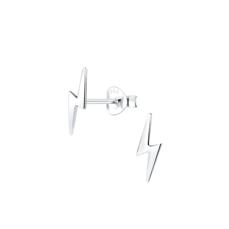 JBX BABY LIGHTNING STUD EARRINGS SILVER
