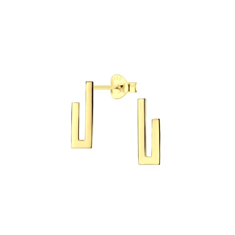 JBX Geometric stud earrings 