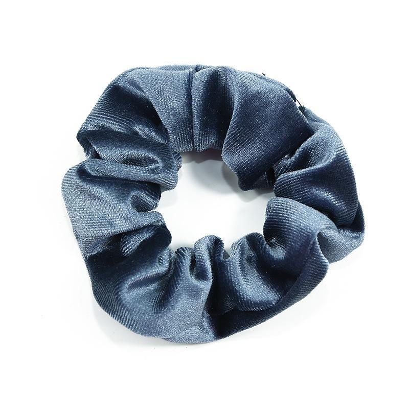 JBX velour scrunchie dusty blue