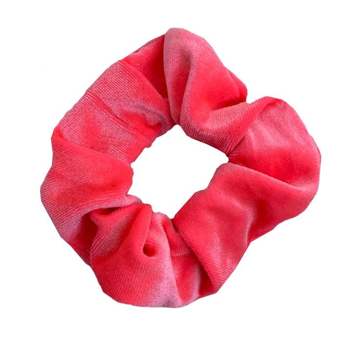 JBX velour scrunchie neon pink
